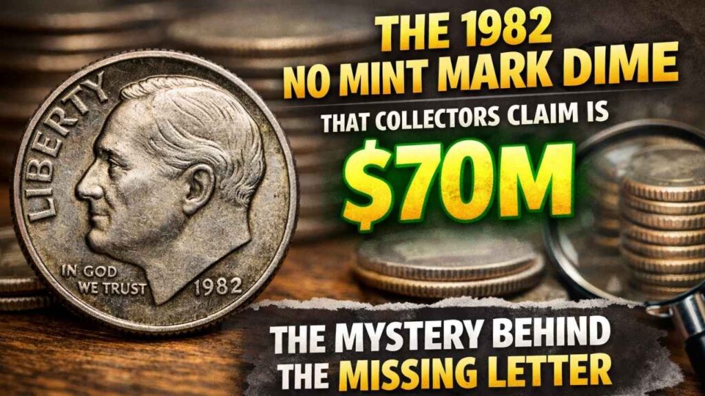 The 1982 No Mint Mark Dime That Collectors Claim Is Worth $70M — The Mystery Behind the Missing Letter
