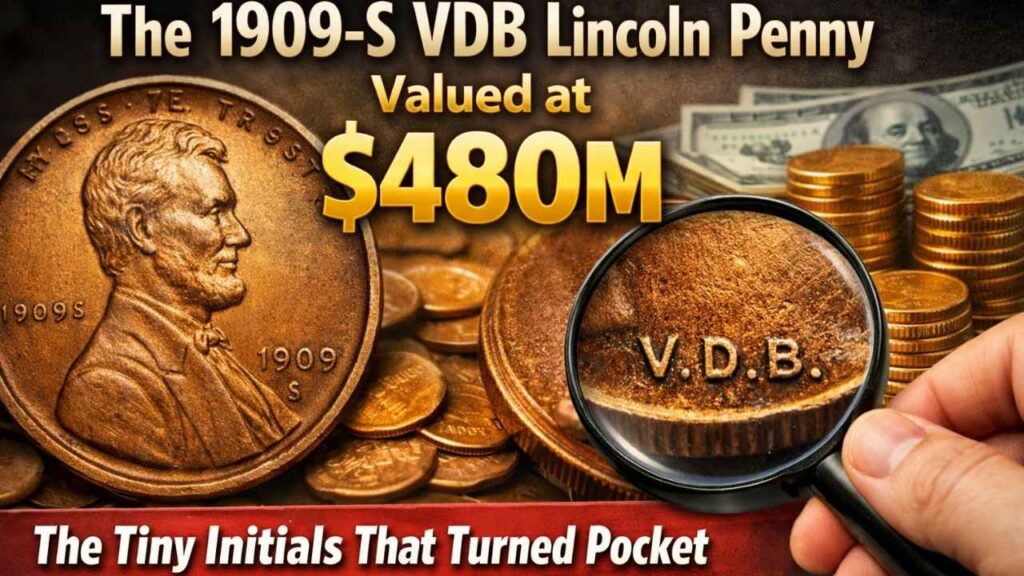The 1909-S VDB Lincoln Penny “Valued” at $480M — The Tiny Initials That Turned Pocket Change Into a Fortune