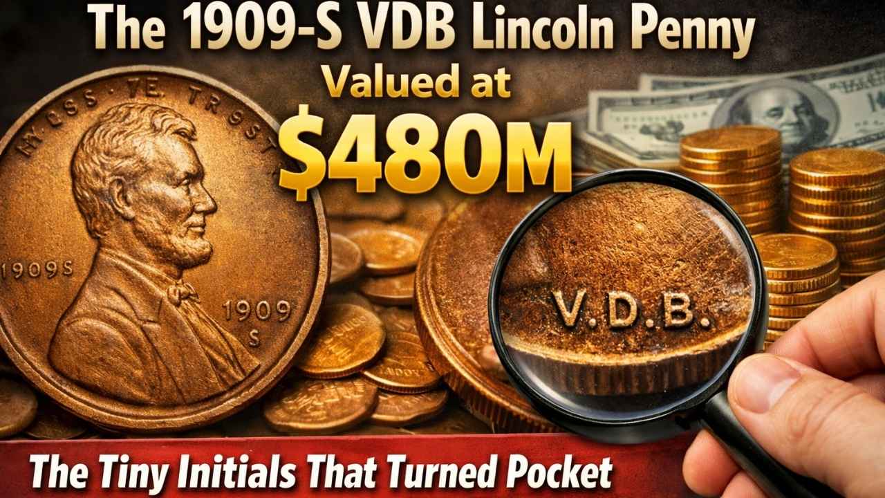 The 1909-S VDB Lincoln Penny “Valued” at $480M — The Tiny Initials That Turned Pocket Change Into a Fortune
