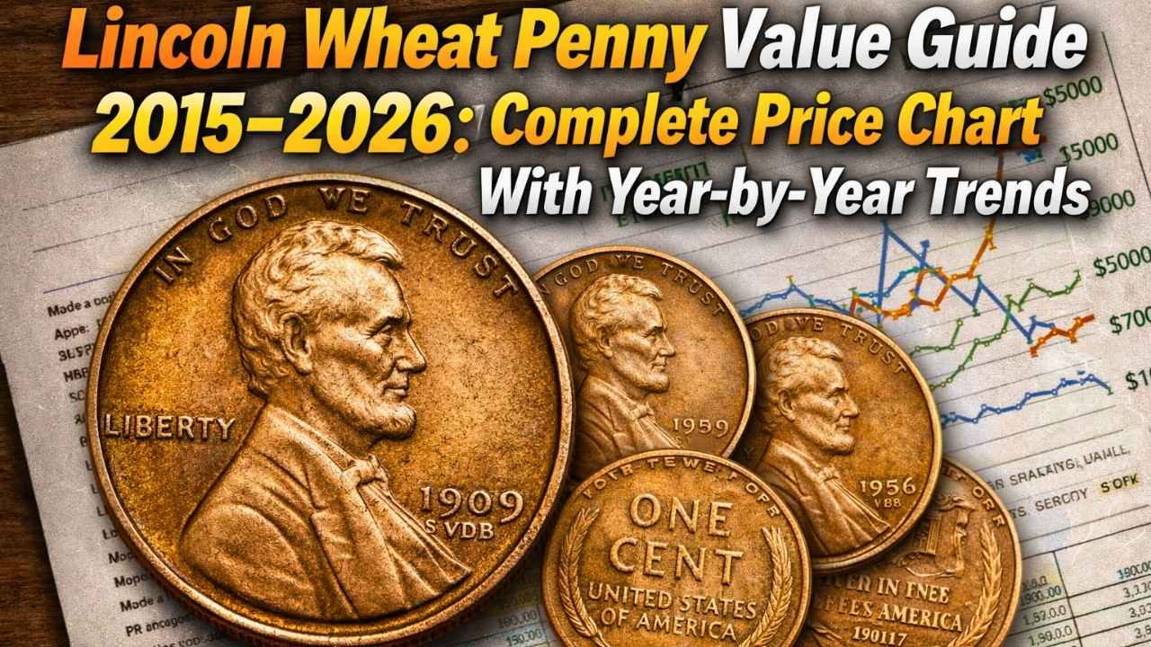 Lincoln Wheat Penny Value Guide 2015–2026: Complete Price Chart With Year-by-Year Trends
