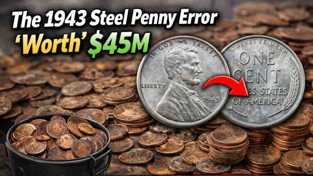 The 1943 Steel Penny Error “Worth” $45M — The Wartime Coin Most People Threw Away