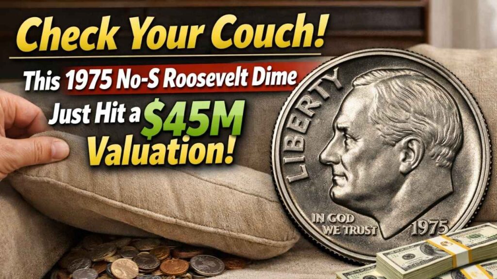 Check Your Couch! This 1975 No-S Roosevelt Dime Just Hit a $45M Valuation.