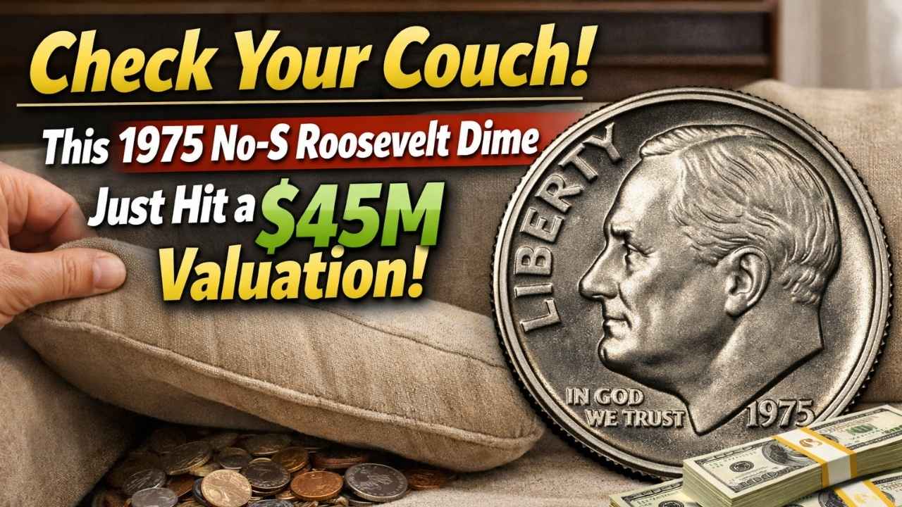 Check Your Couch! This 1975 No-S Roosevelt Dime Just Hit a $45M Valuation.